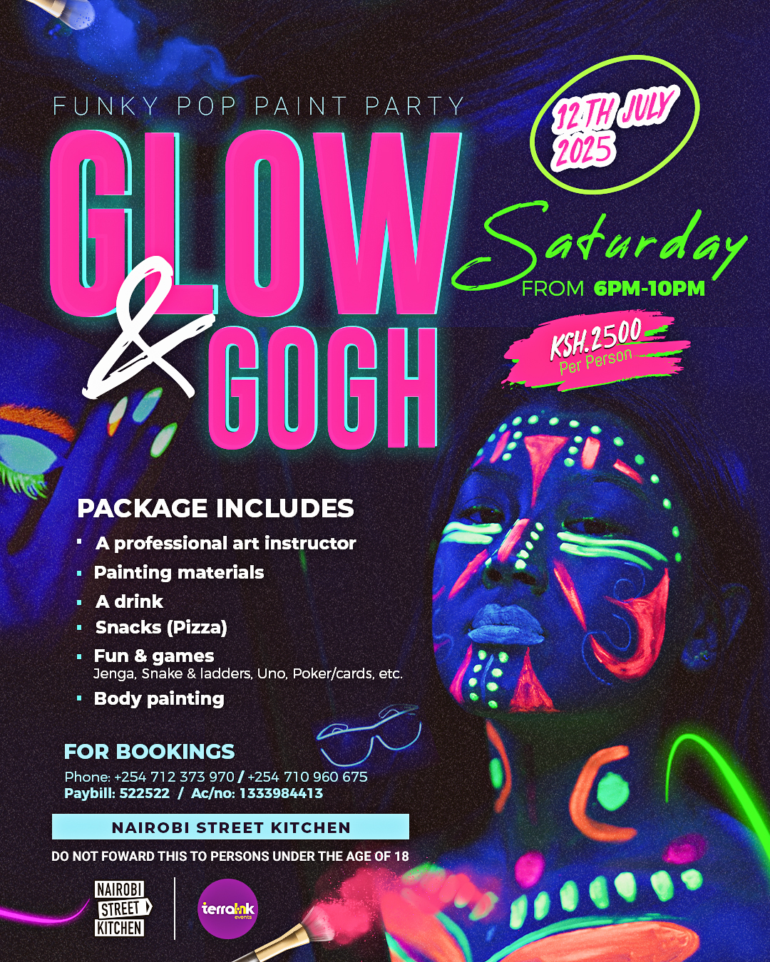 Glow & Gogh: Funky Pop Paint Party